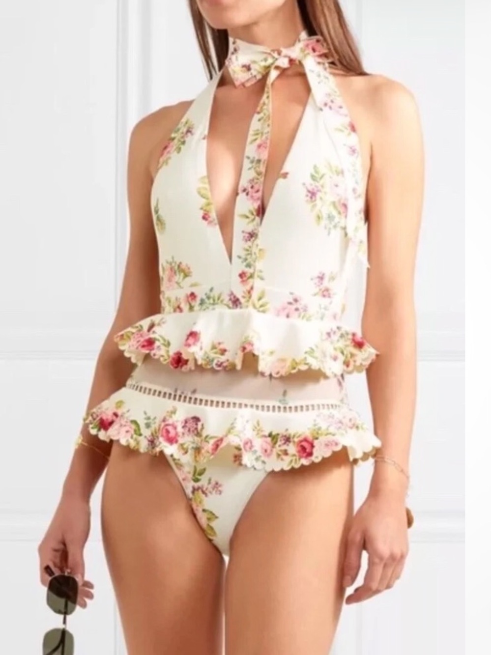 ZIMMERMANN Honour Halter Tie One Piece Swimsuit - Picture 5 of 17